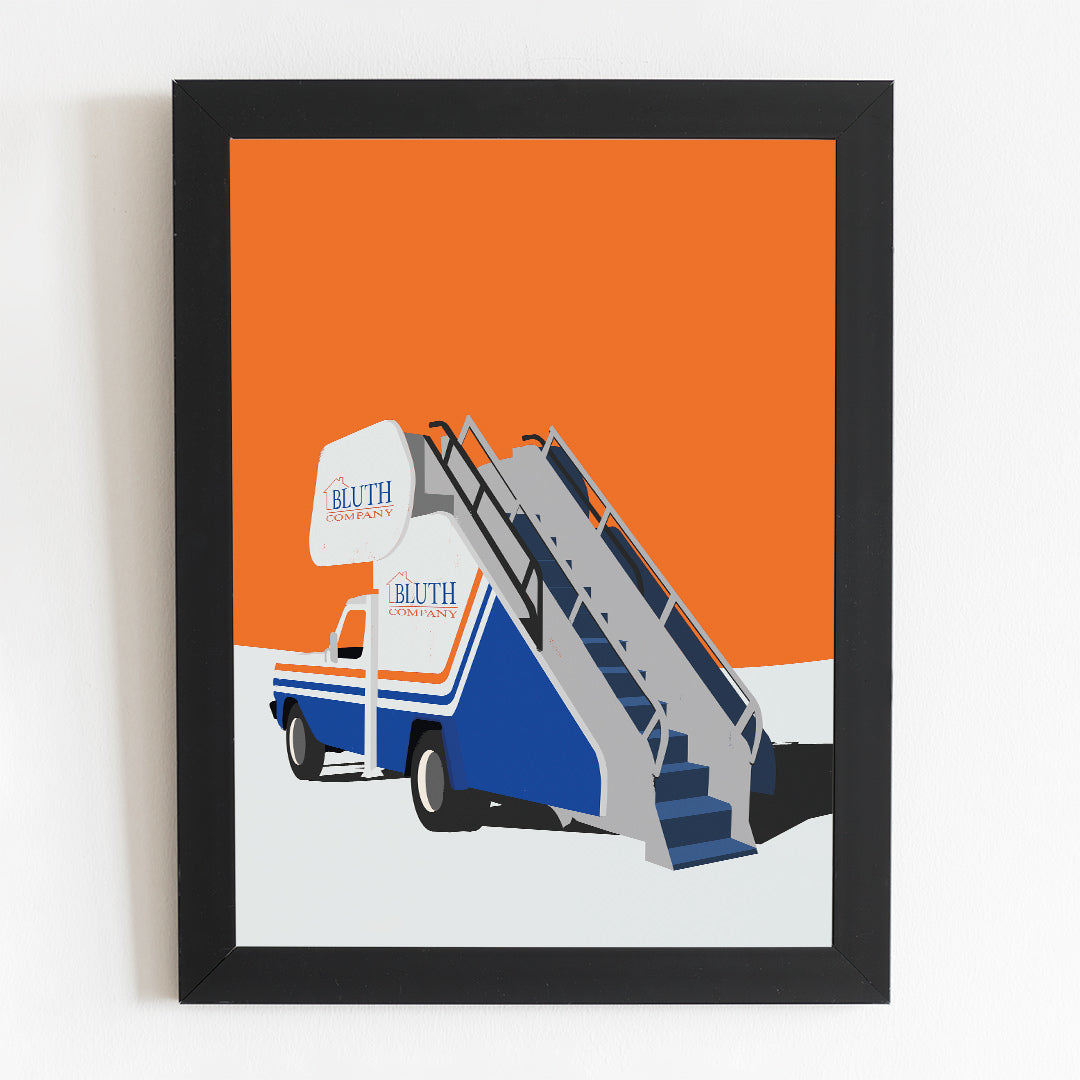 Arrested Development Poster | Bluth Stair Car Minimal Illustrated TV Poster