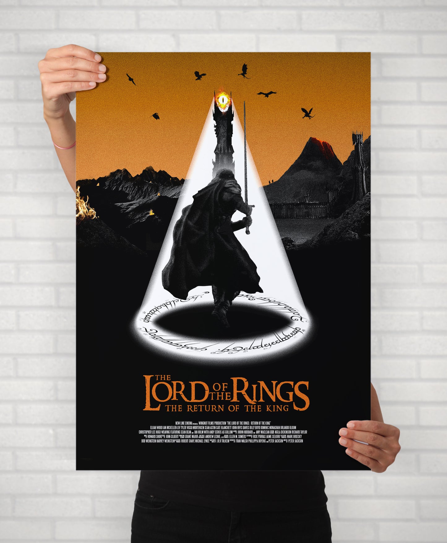 Lord Of The Rings Trilogy Posters | Illustrated Film Prints | The Fellowship of the Ring, The Two Towers and Return of the King