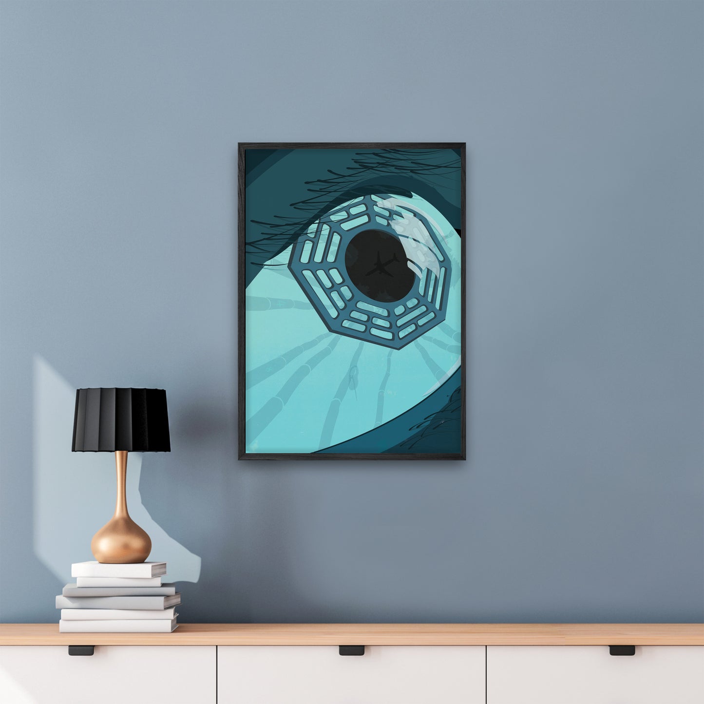 LOST Framed Poster | Minimalist TV Show Art | Illustrated Print