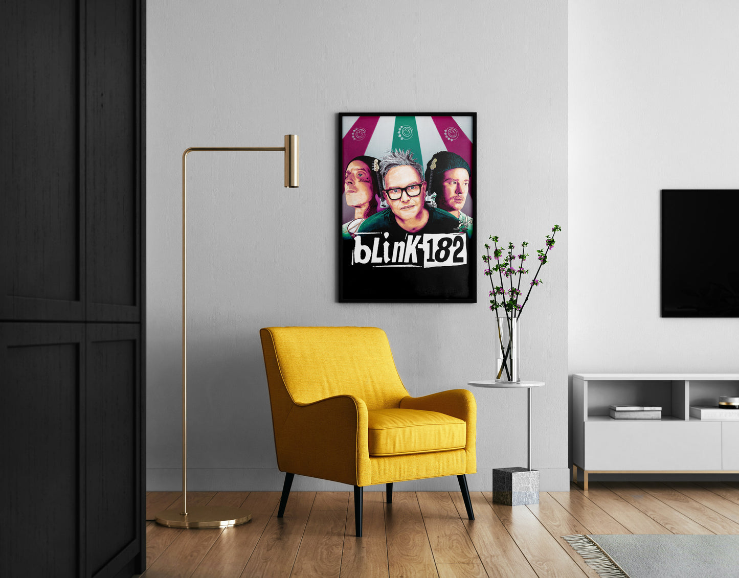 Blink 182 World Tour 2023/2024 Poster | Pop Punk Portrait | Illustrated Print | Mark, Tom and Travis Show Art