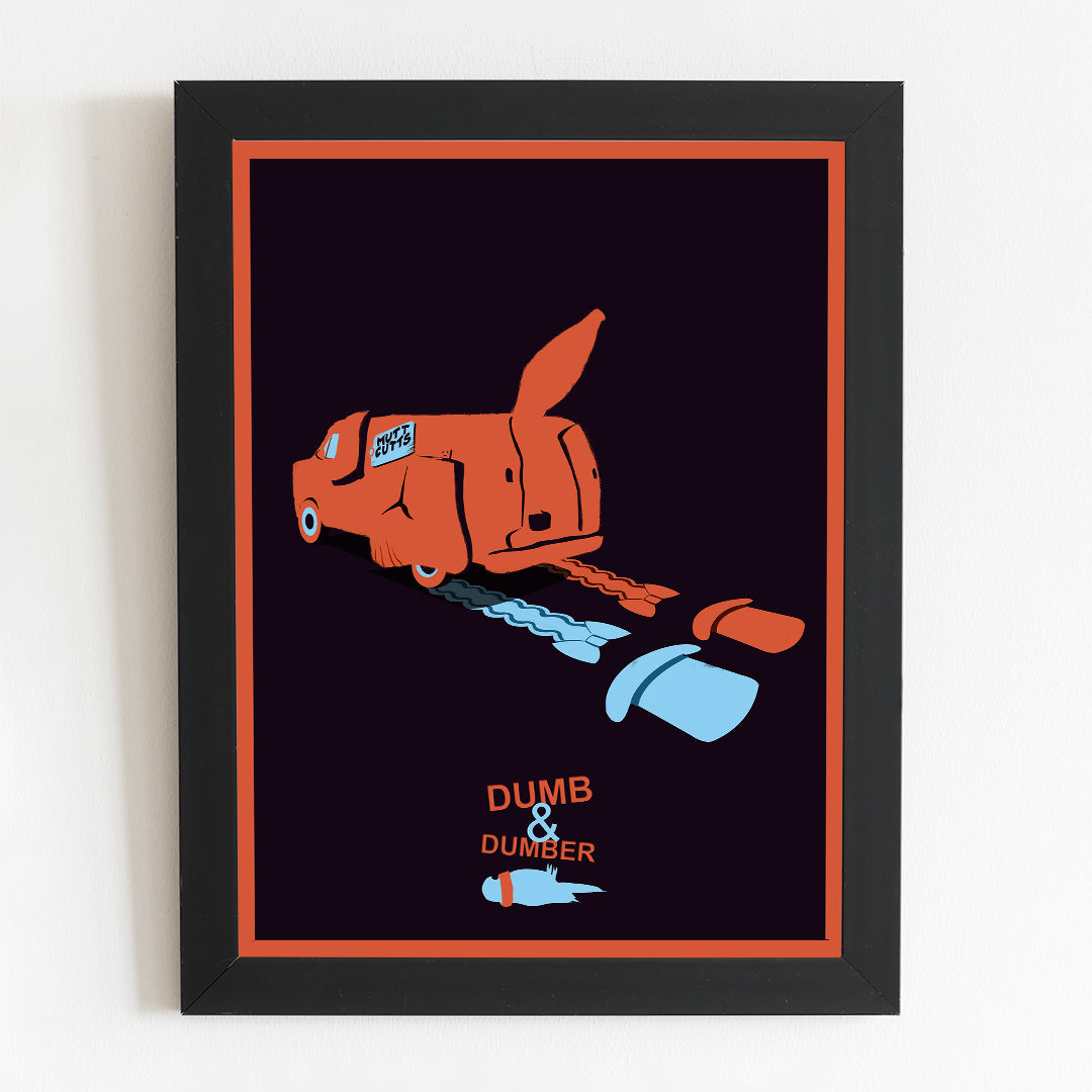 Dumb and Dumber Film Poser | Minimal Movie Art | Illustrated Poster