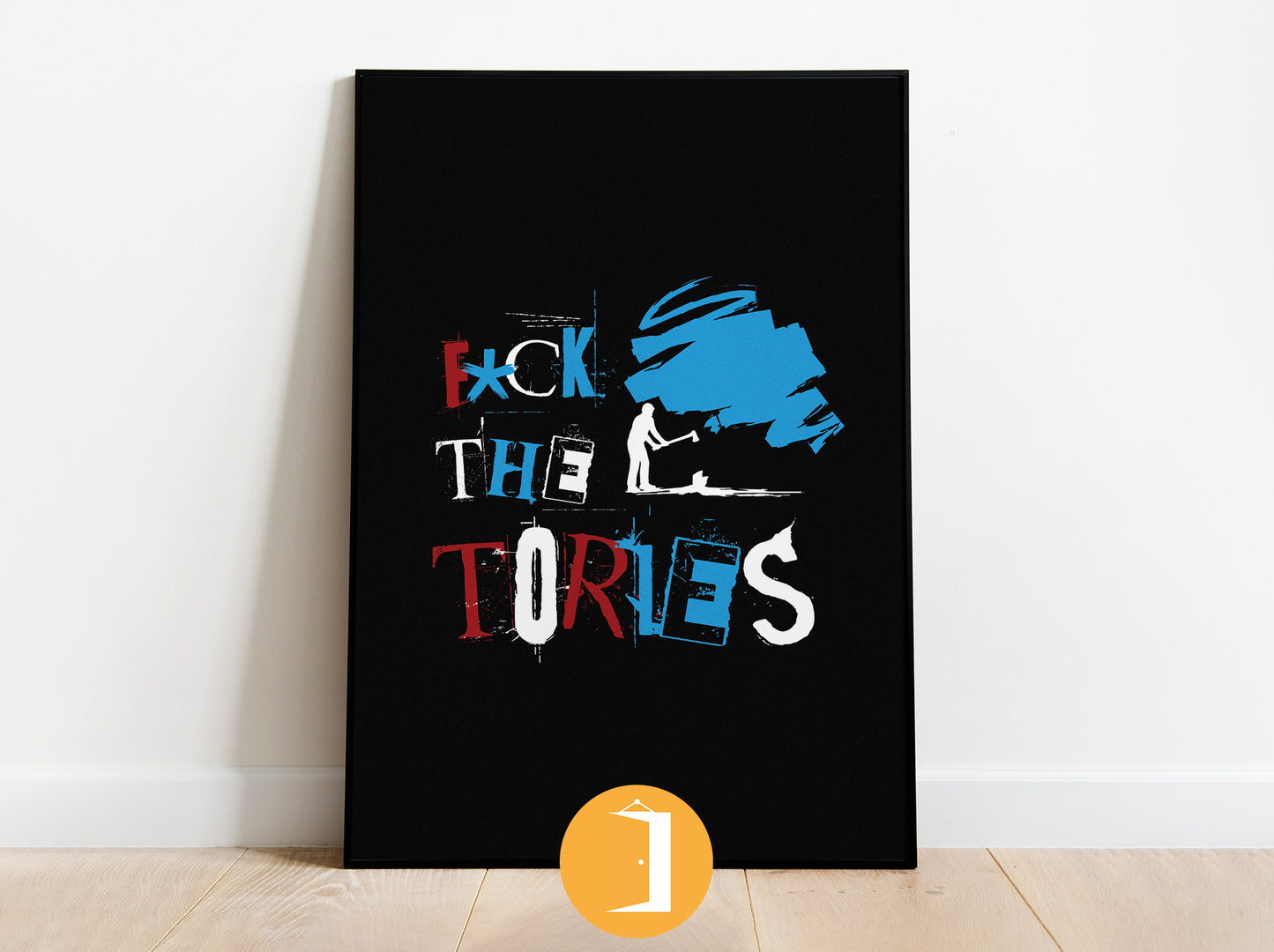 Fuck The Tories Punk Text Funny Poster