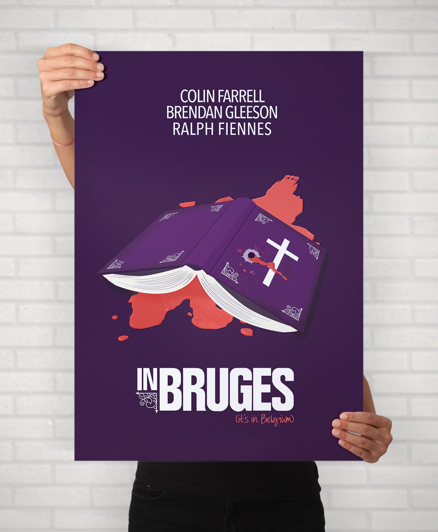 In Bruges Poster Minimal Illustrated Movie Poster