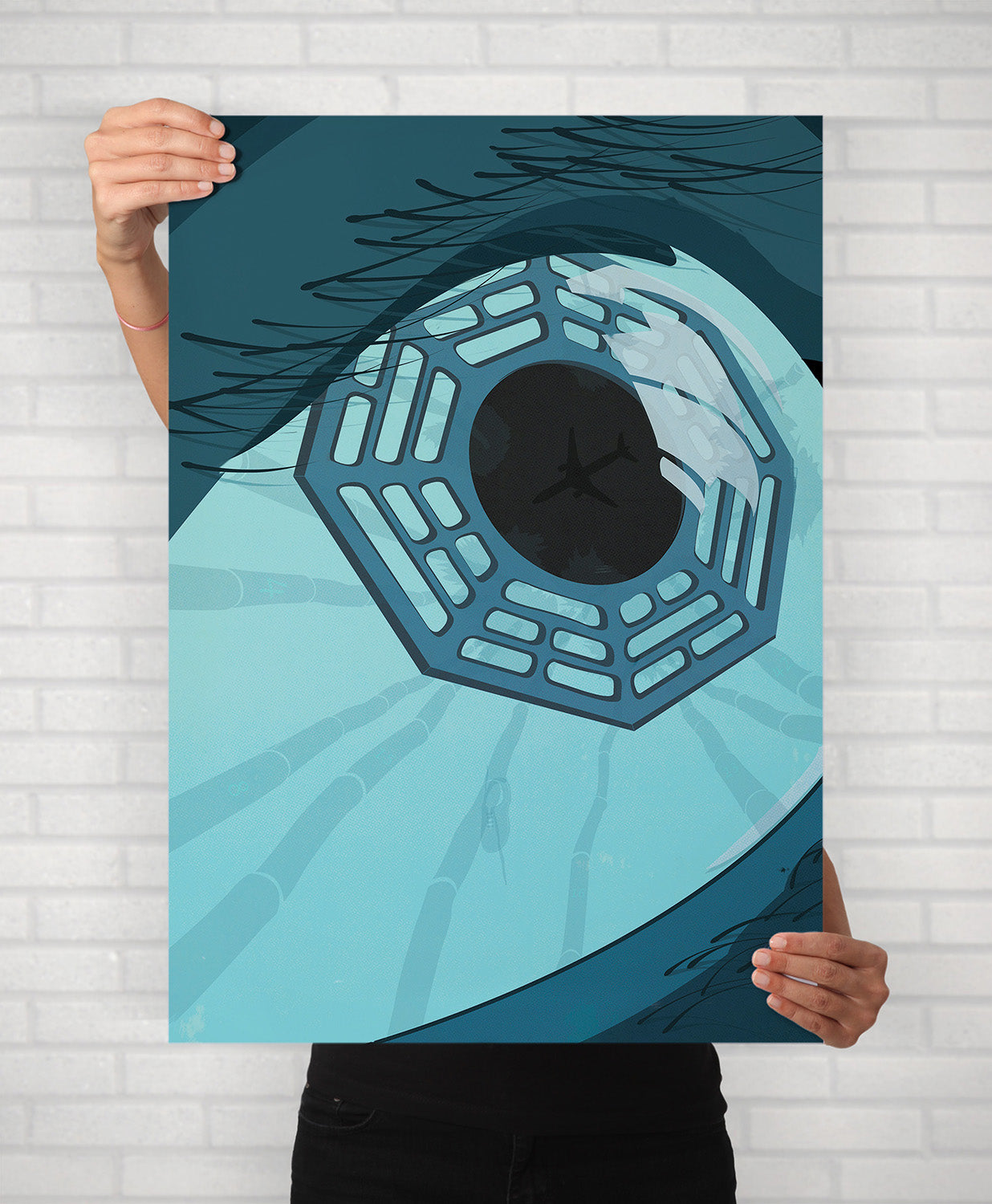 LOST Framed Poster | Minimalist TV Show Art | Illustrated Print