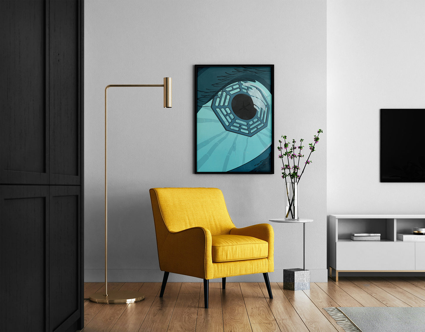 LOST Framed Poster | Minimalist TV Show Art | Illustrated Print