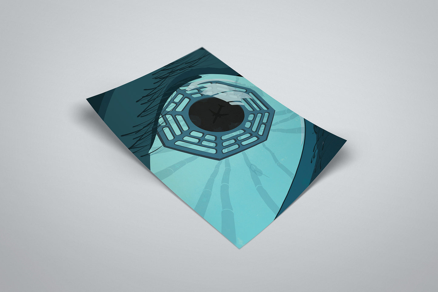 LOST Framed Poster | Minimalist TV Show Art | Illustrated Print