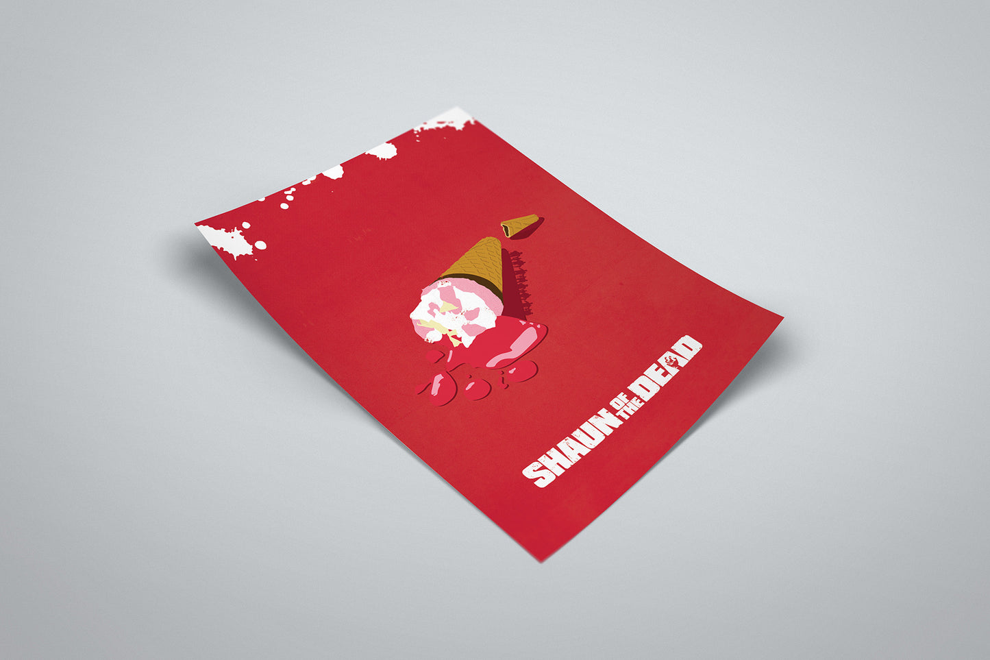 The Cornetto Trilogy Posters | Shaun Of The Dead, Hot Fuzz and The World's End Prints | Minimalist Movie Posters | 3 Cornetto Flavours