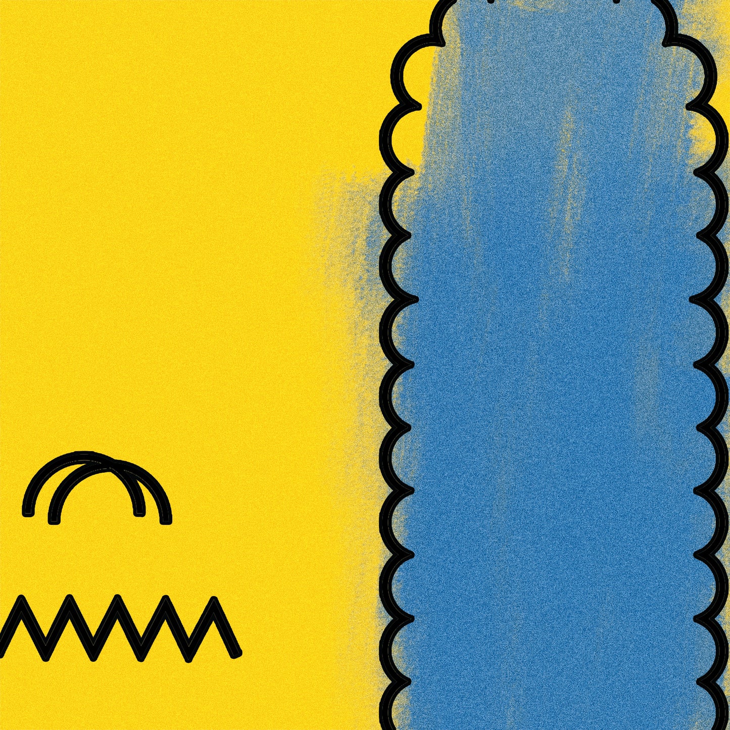 Simpsons Poster | Minimal The Simpsons Print | Simpsons Hair Art