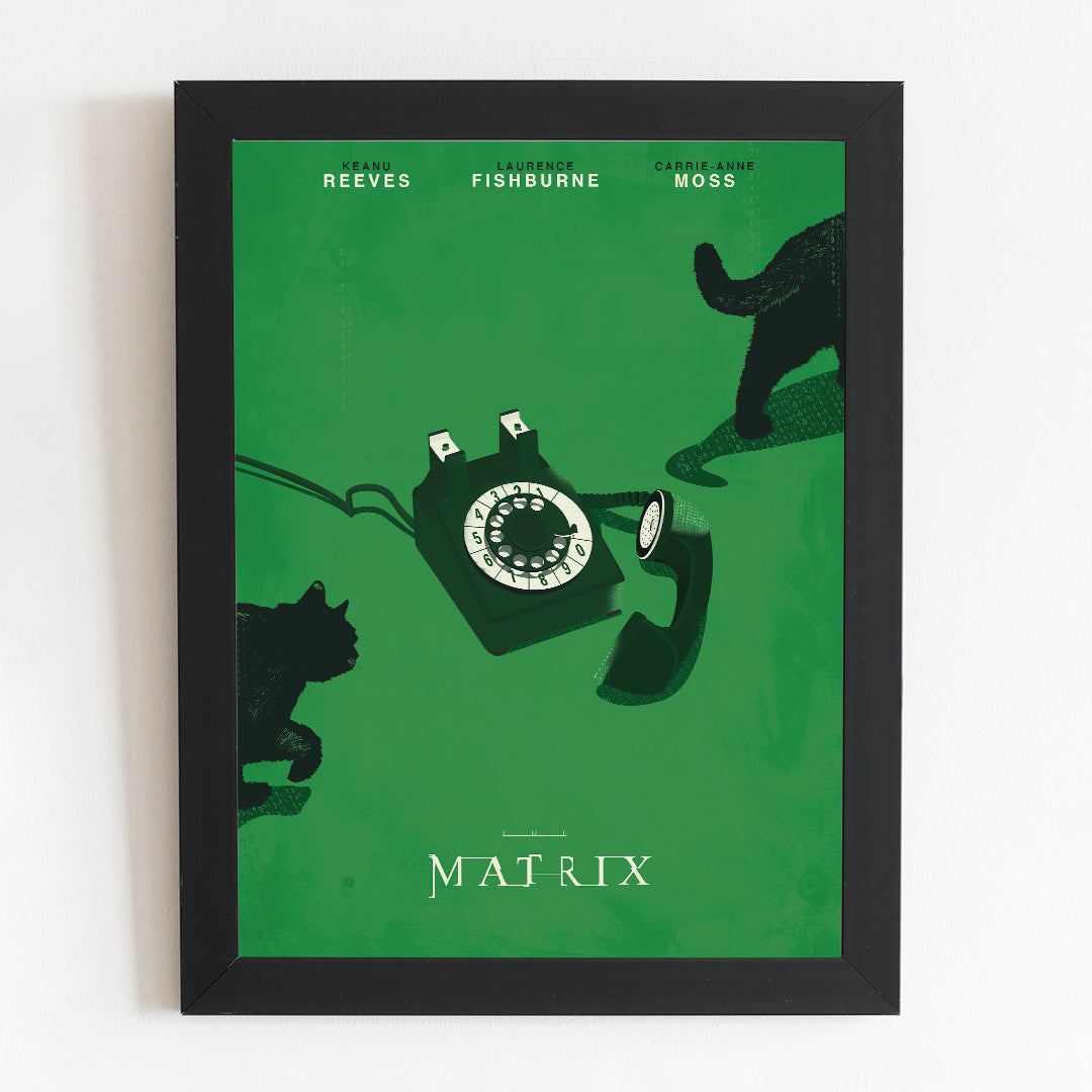 The Matrix Minimal Movie Illustrated Poster