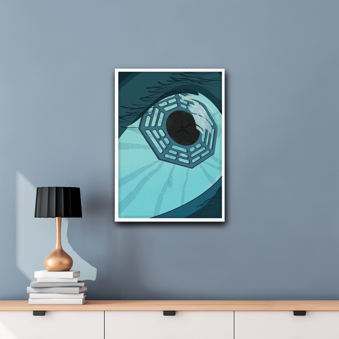 LOST Framed Poster | Minimalist TV Show Art | Illustrated Print