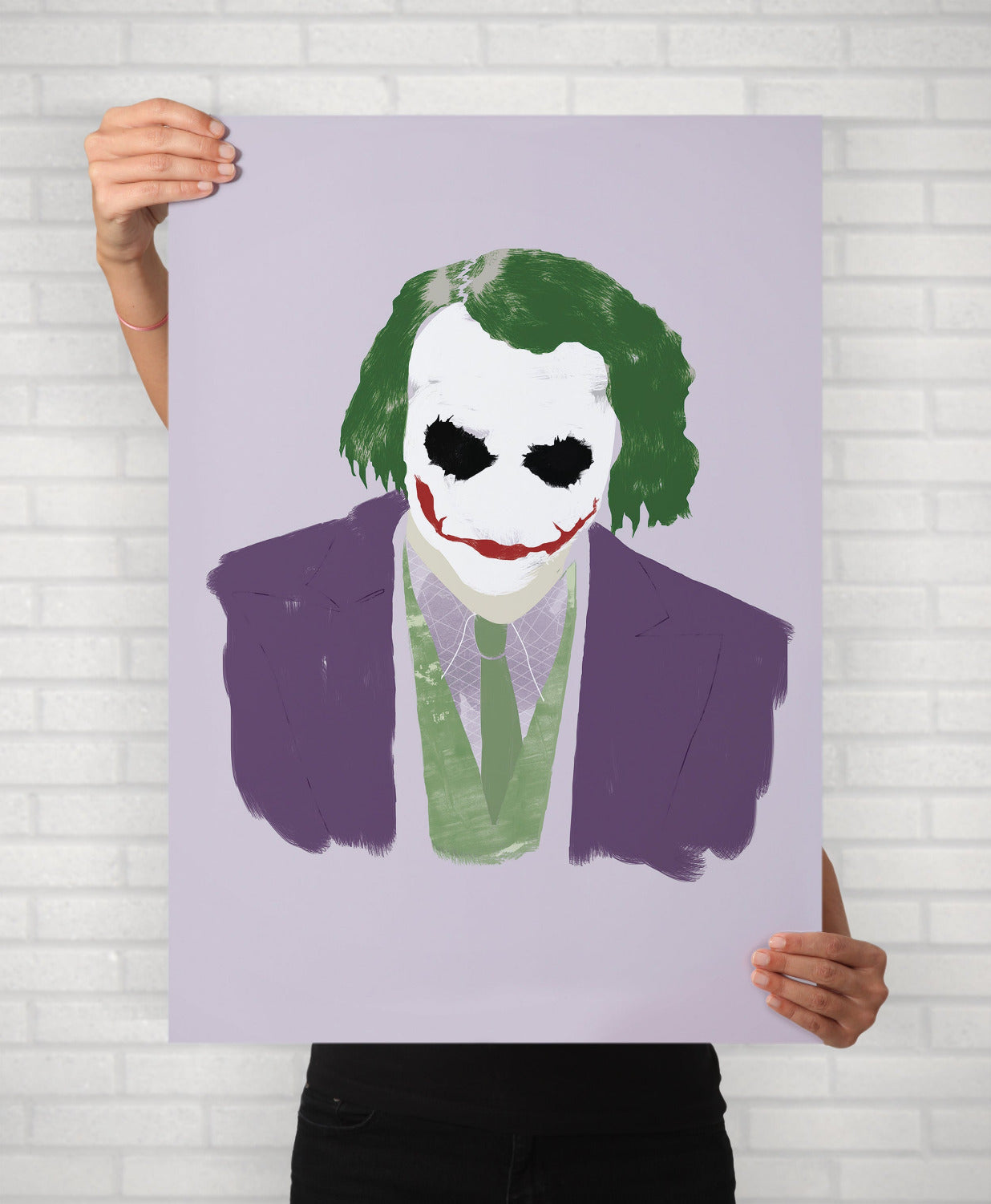 The Joker Heath Ledger Minimal Movie Illustrated Poster