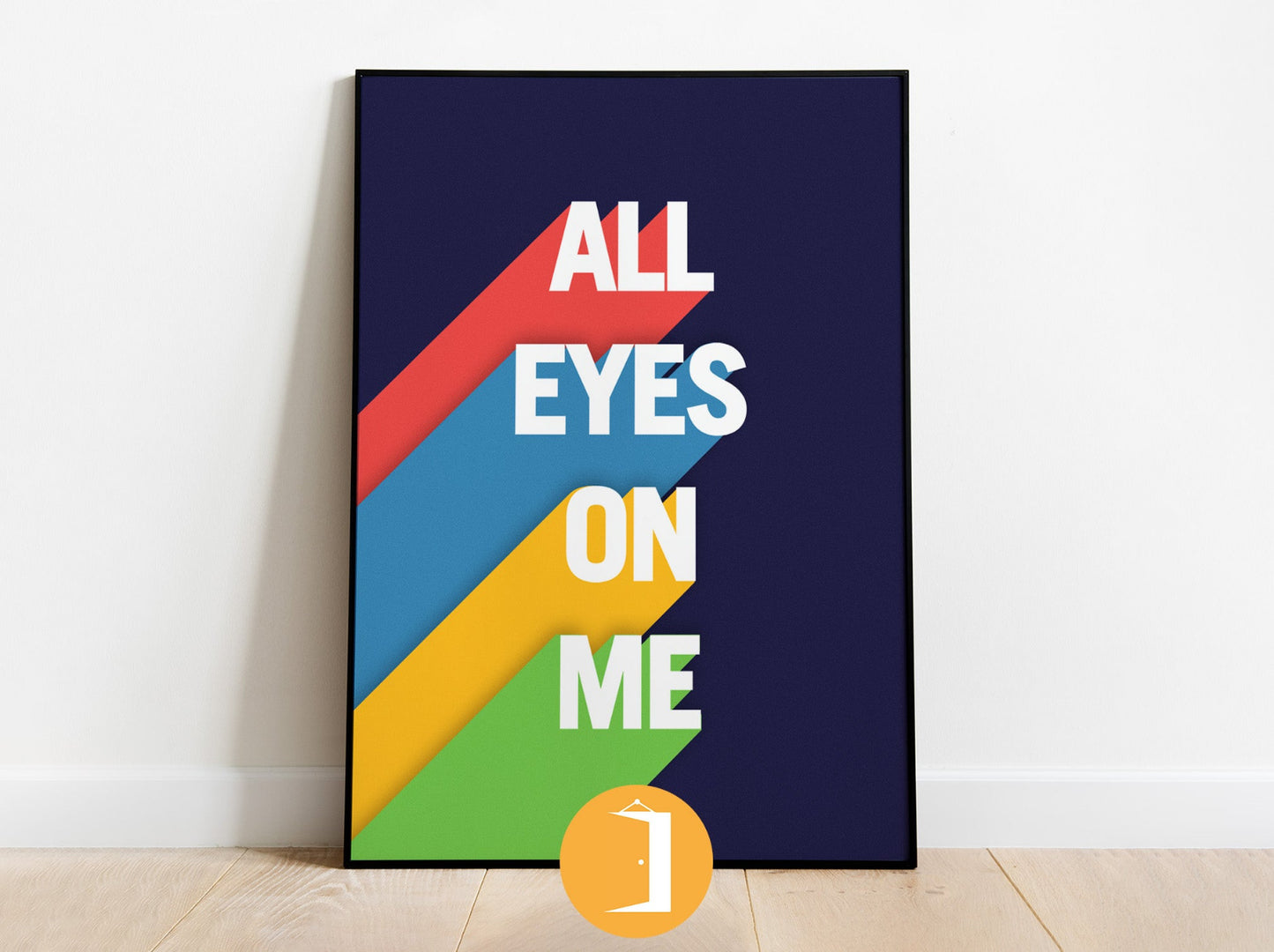 All Eyes On Me Print | Bo Burnham Poster | Typography Wall Art