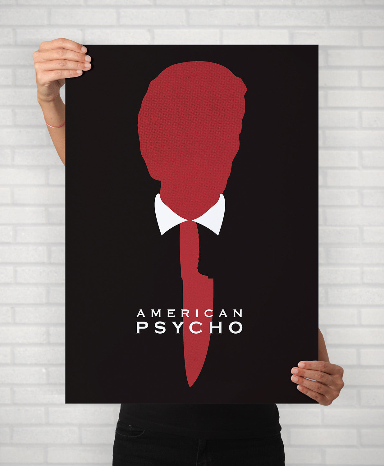 American Psycho Film Poster | Patrick Bateman Minimal Movie Illustrated Print