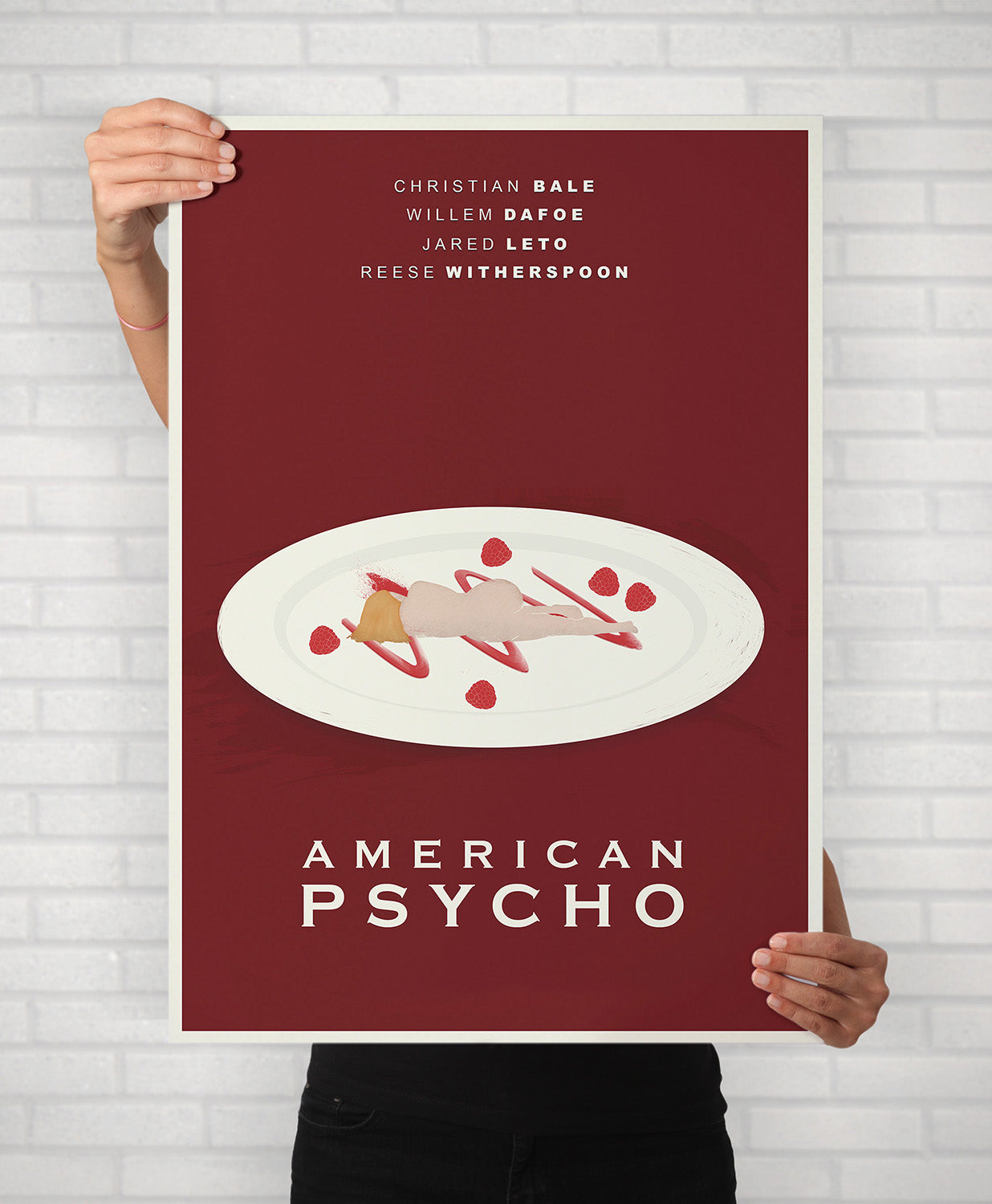 American Psycho Film Poster | Patrick Bateman Minimal Movie Illustrated Print