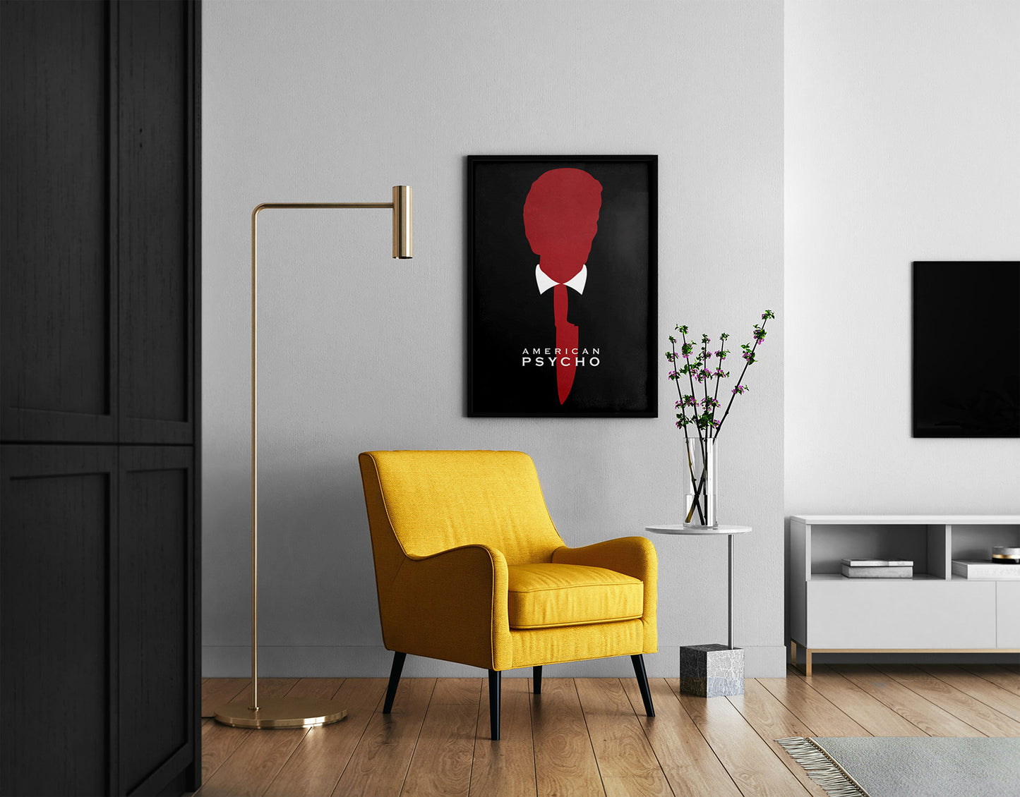 American Psycho Film Poster | Patrick Bateman Minimal Movie Illustrated Print