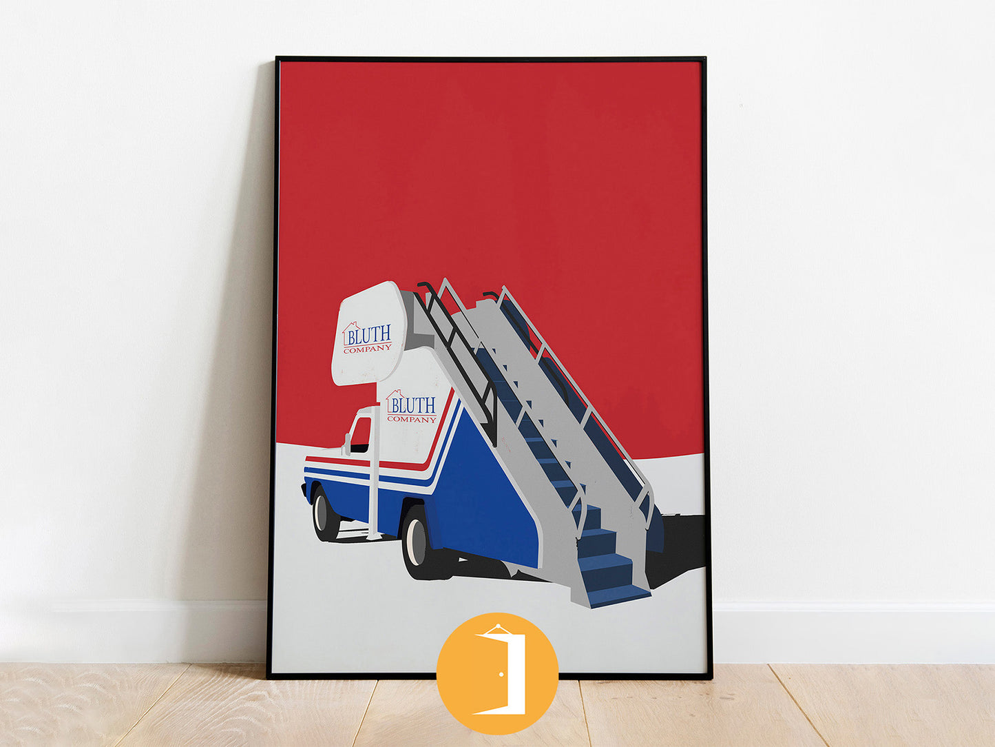 Arrested Development Poster | Bluth Stair Car Minimal Illustrated TV Poster