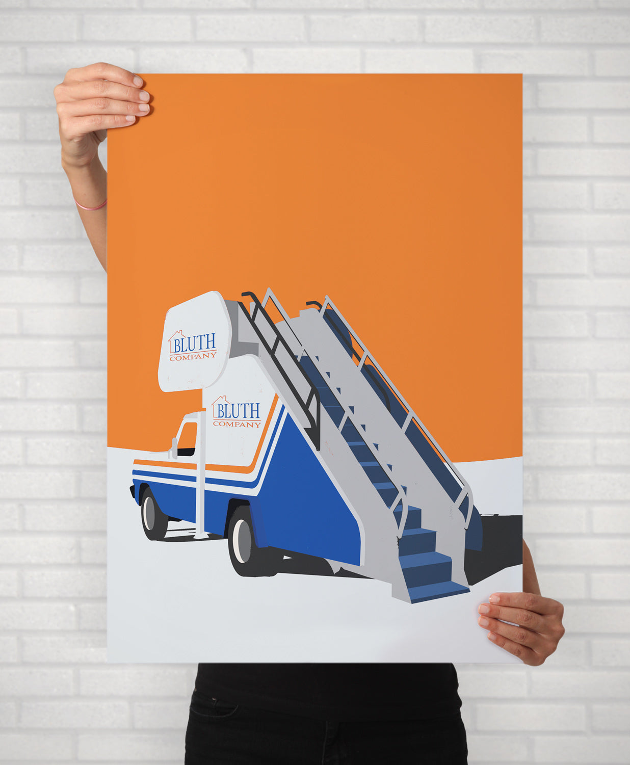 Arrested Development Poster | Bluth Stair Car Minimal Illustrated TV Poster