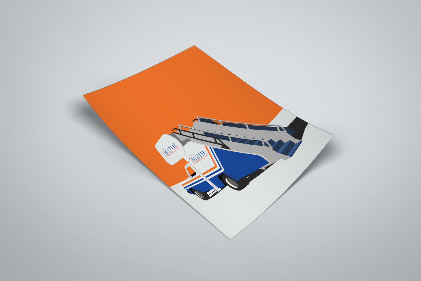 Arrested Development Poster | Bluth Stair Car Minimal Illustrated TV Poster