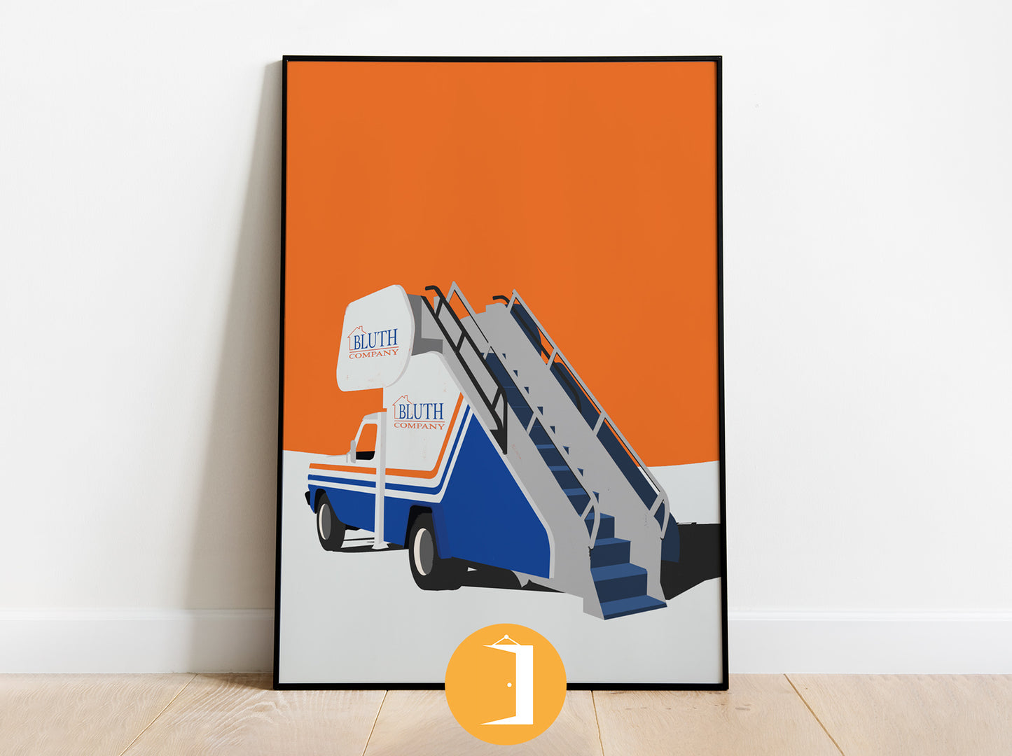 Arrested Development Poster | Bluth Stair Car Minimal Illustrated TV Poster