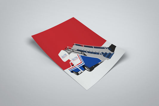 Arrested Development Poster | Bluth Stair Car Minimal Illustrated TV Poster