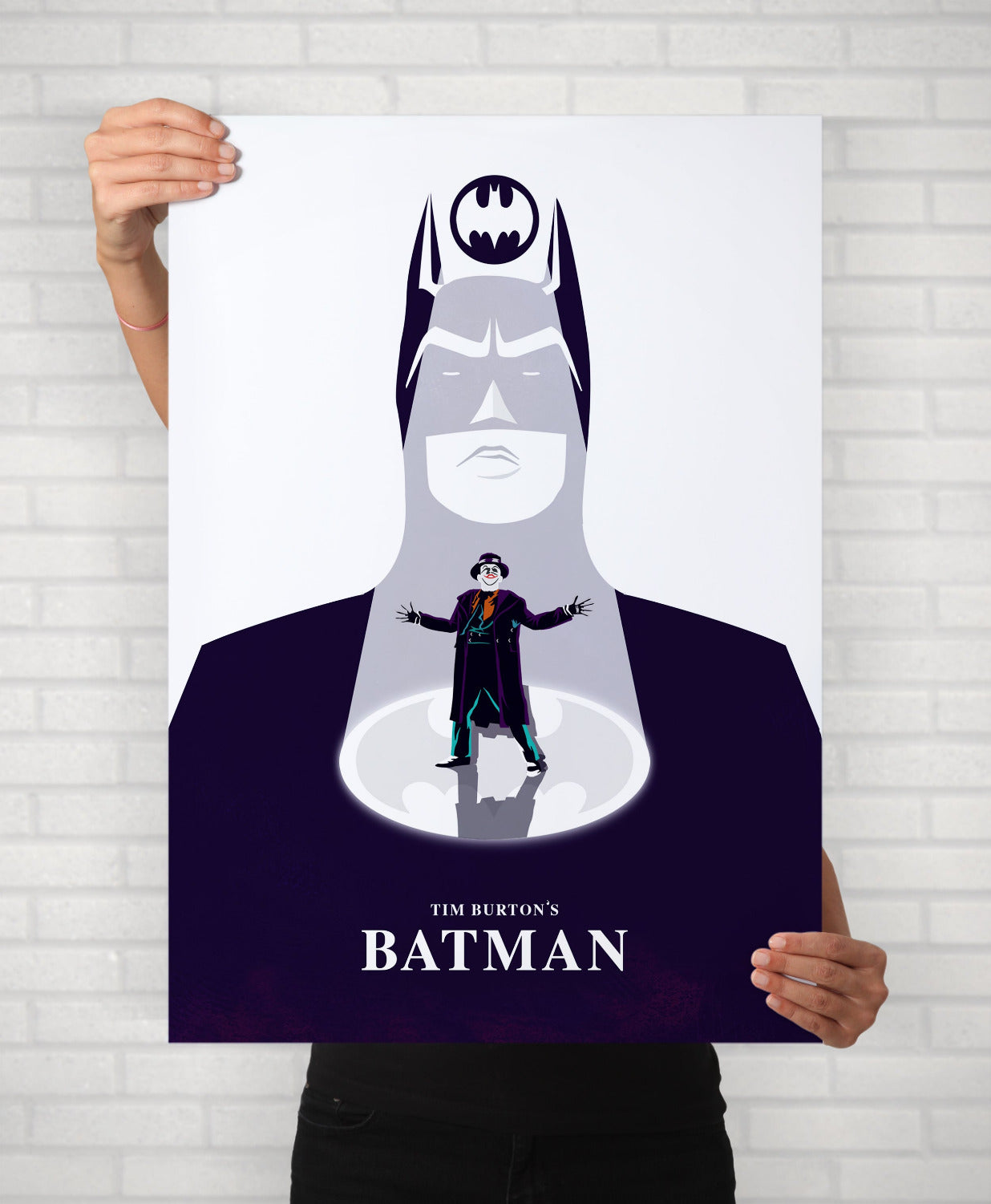 Batman 1989 Poster | Minimalist Movie Illustrated Poster | Michael Keaton Batman Poster