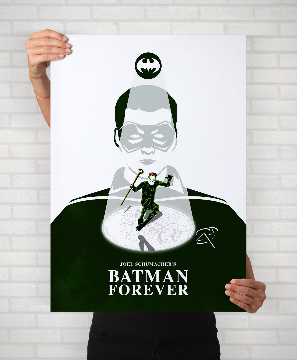 Batman Forever Minimal Movie Illustrated Poster
