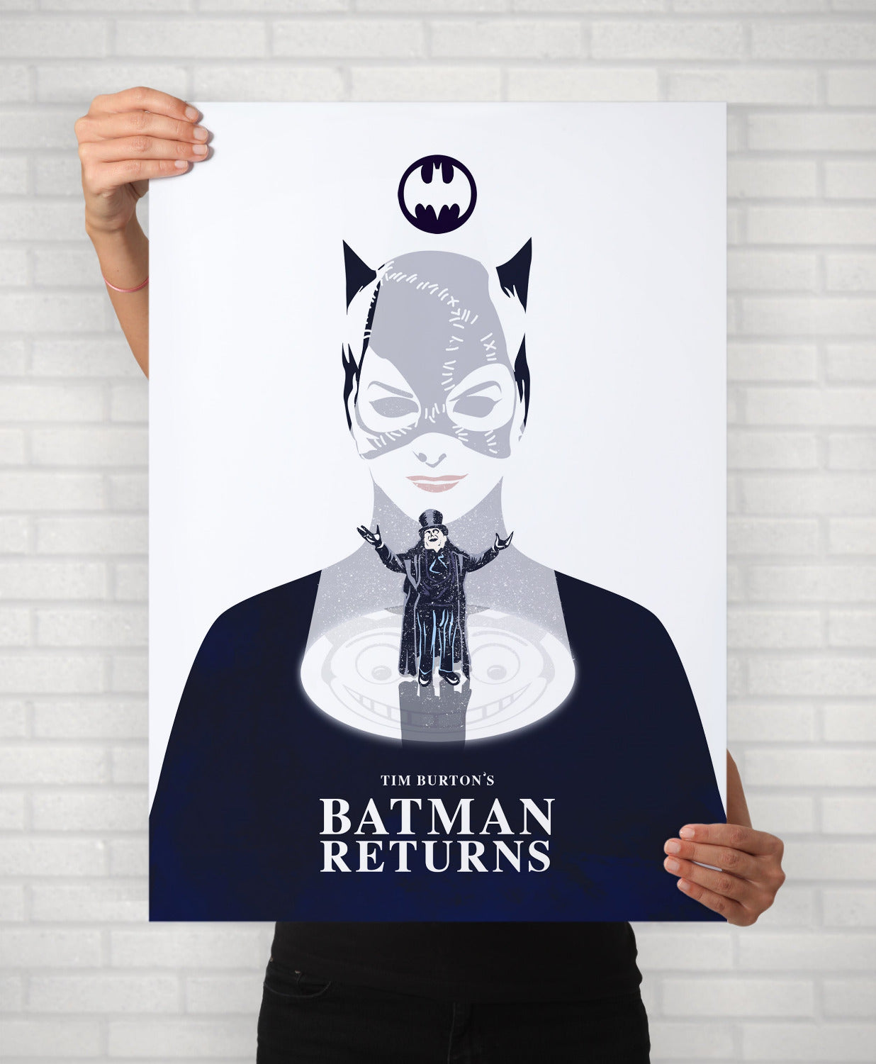 Batman Returns Minimal Movie Illustrated Poster