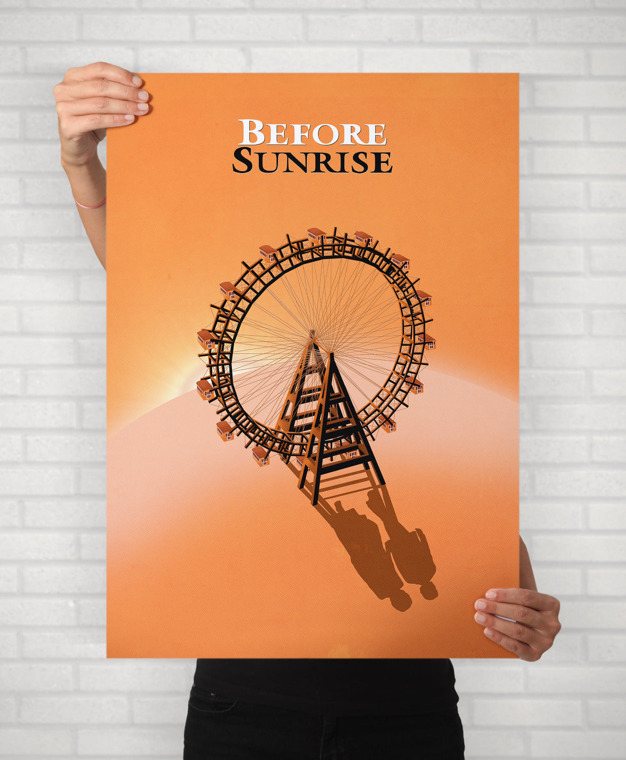 Before Sunrise Poster | Minimal Movie Illustrated Print
