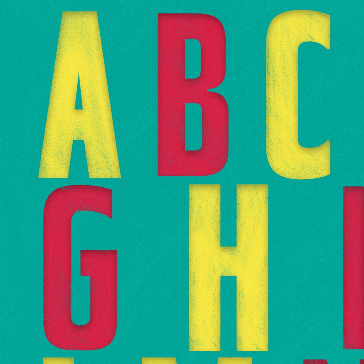 BEGIN Alphabet Motivational Poster | Typography Home Wall Art Illustrated Print