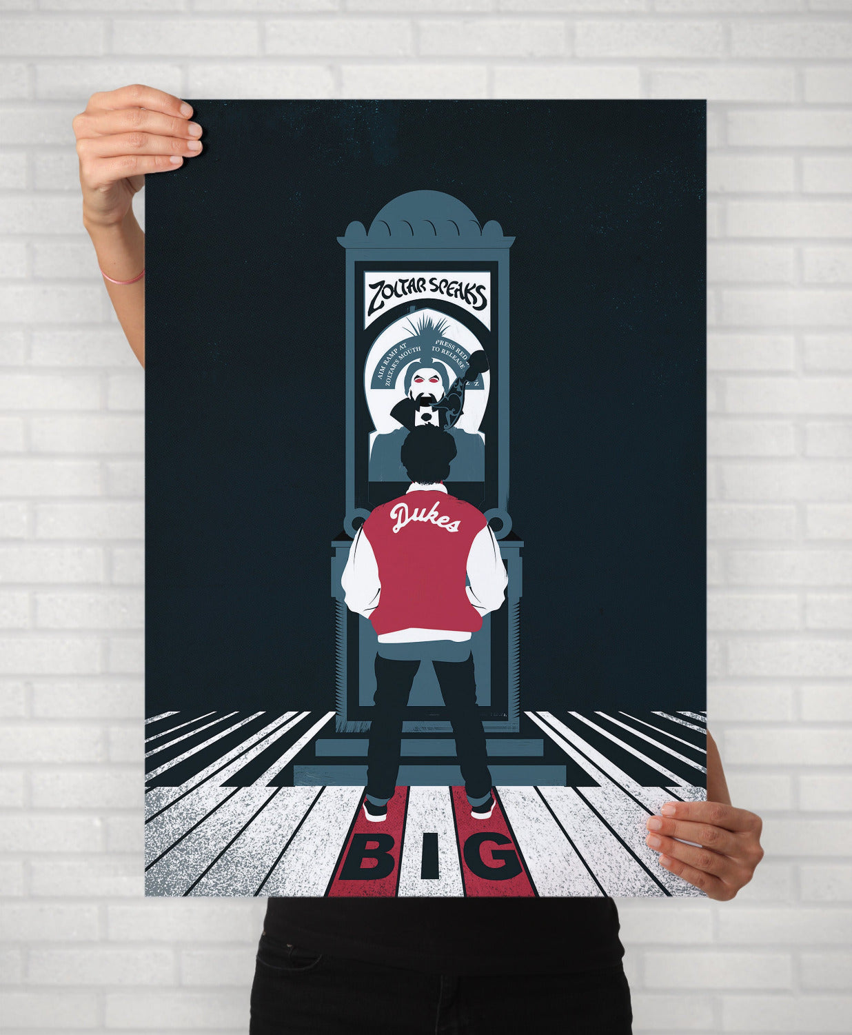 BIG Tom Hanks Poster | 1988 Minimal Movie Illustrated Film Print