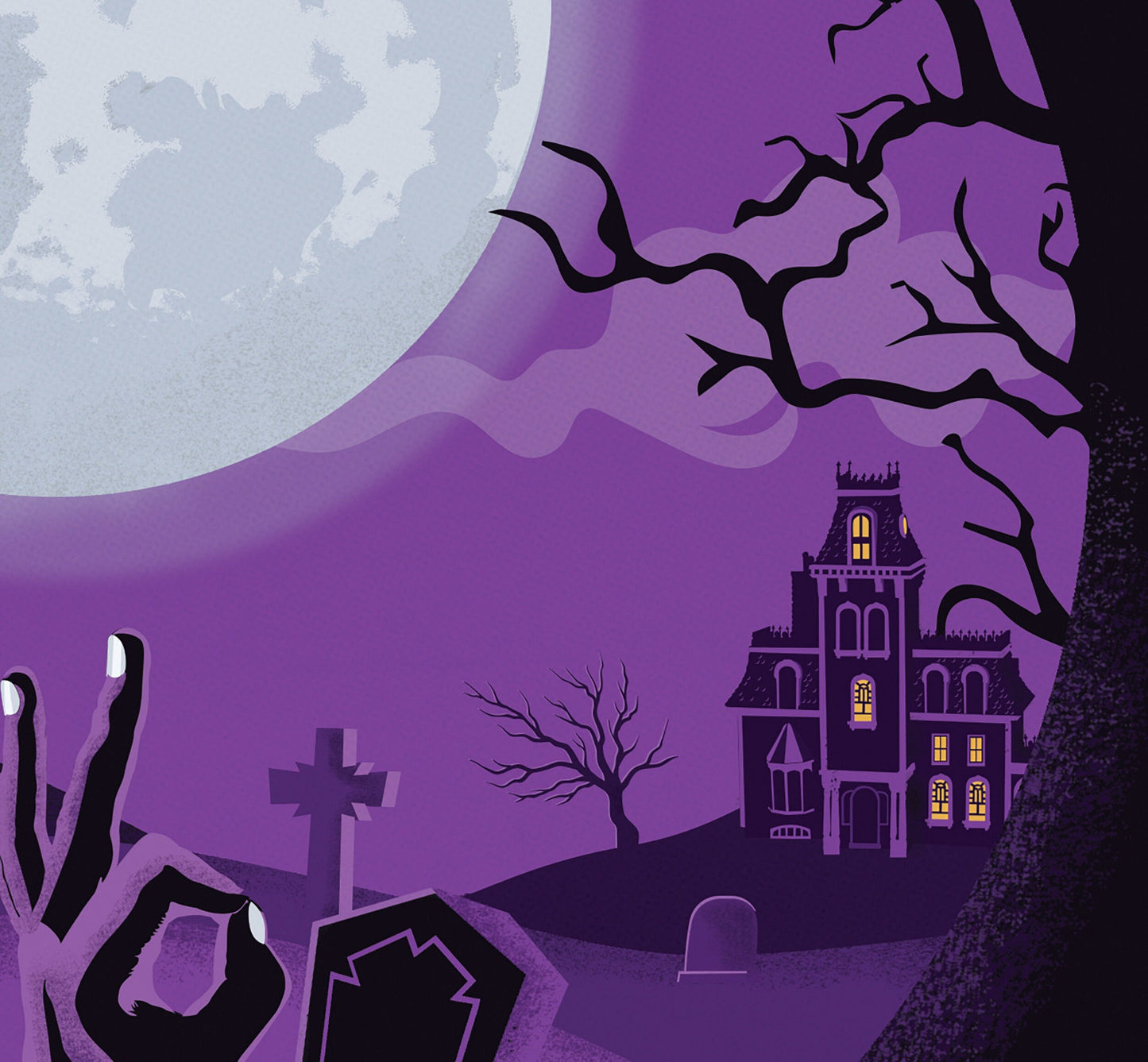 The Addams Family Minimal Movie Illustrated Poster