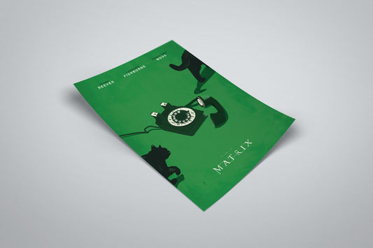 The Matrix Minimal Movie Illustrated Poster