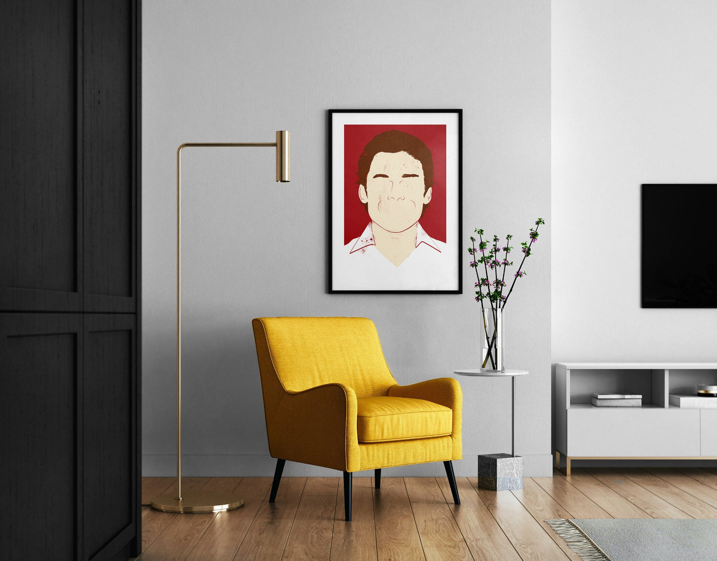 Dexter Minimal Poster | Illustrated Portrait Print