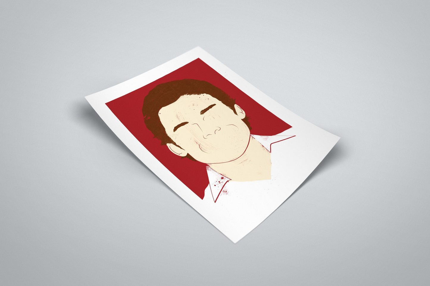 Dexter Minimal Poster | Illustrated Portrait Print