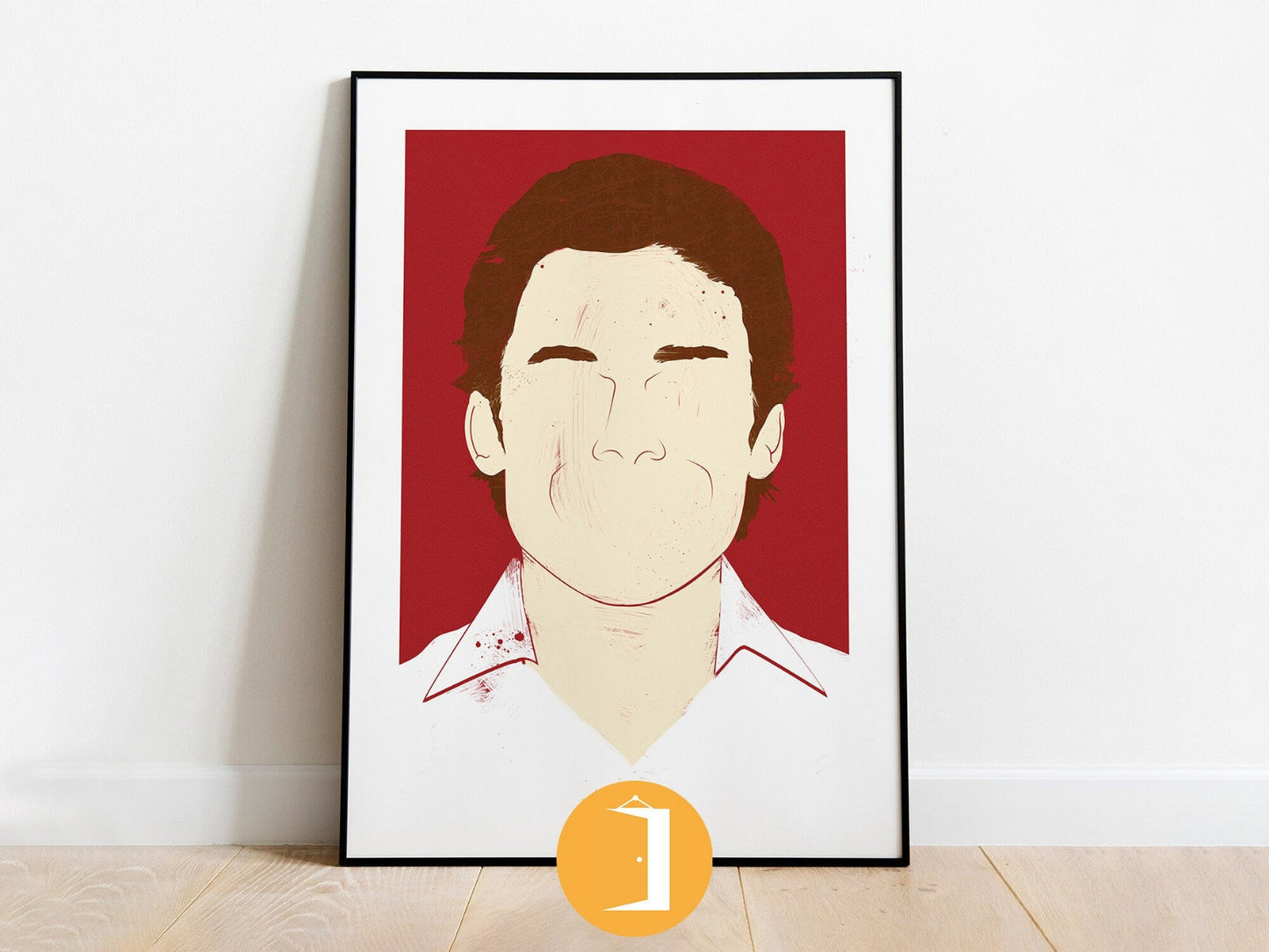 Dexter Minimal Poster | Illustrated Portrait Print