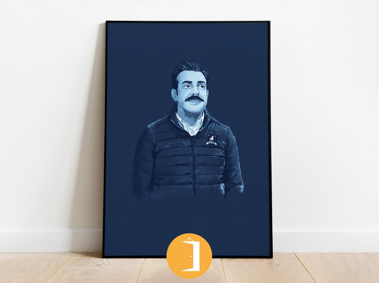 Ted Lasso Poster | Art Painting Illustrated Minimal Portrait Poster | Ted Lasso Gifts and Merchandise