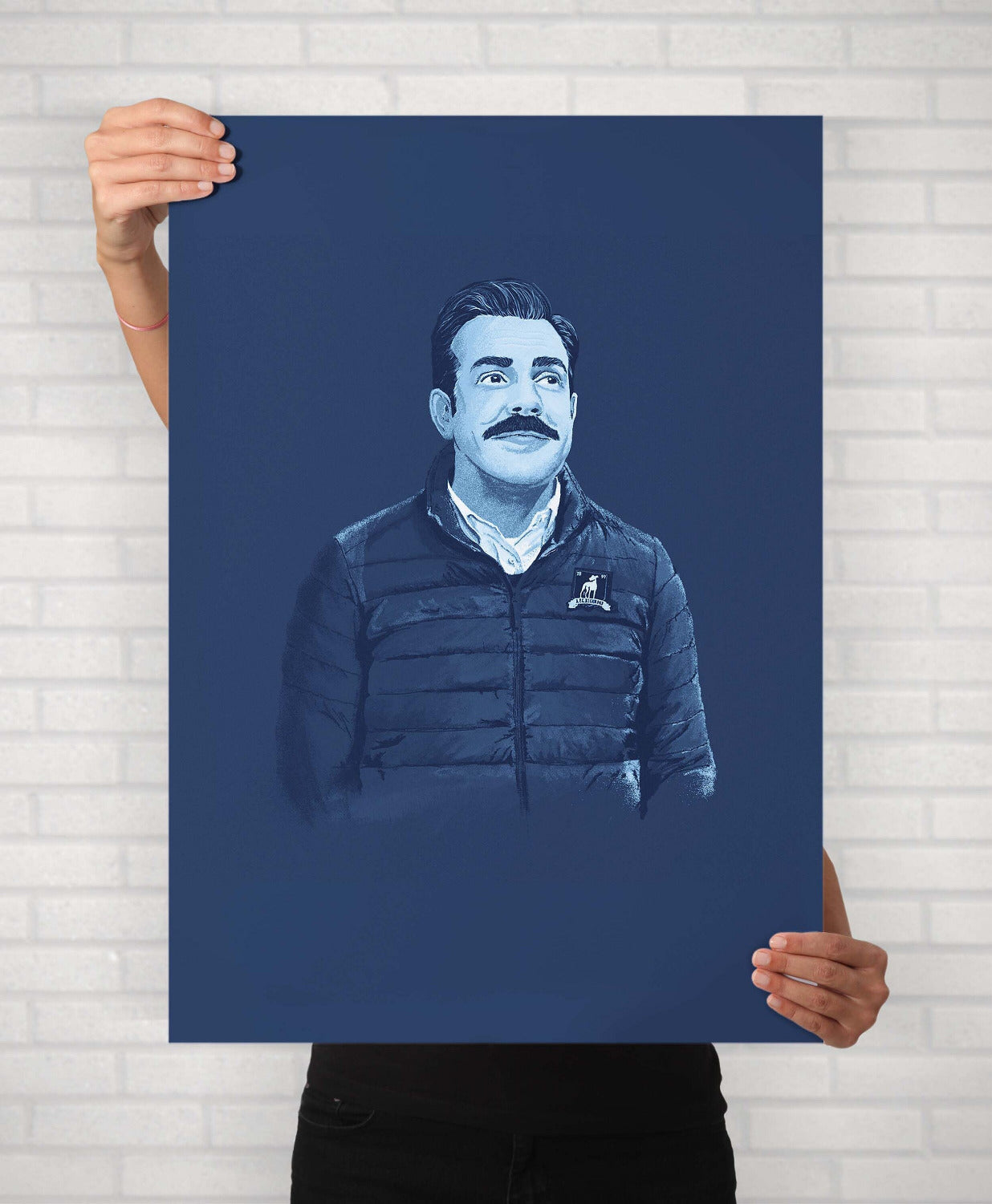 Ted Lasso Poster | Art Painting Illustrated Minimal Portrait Poster | Ted Lasso Gifts and Merchandise