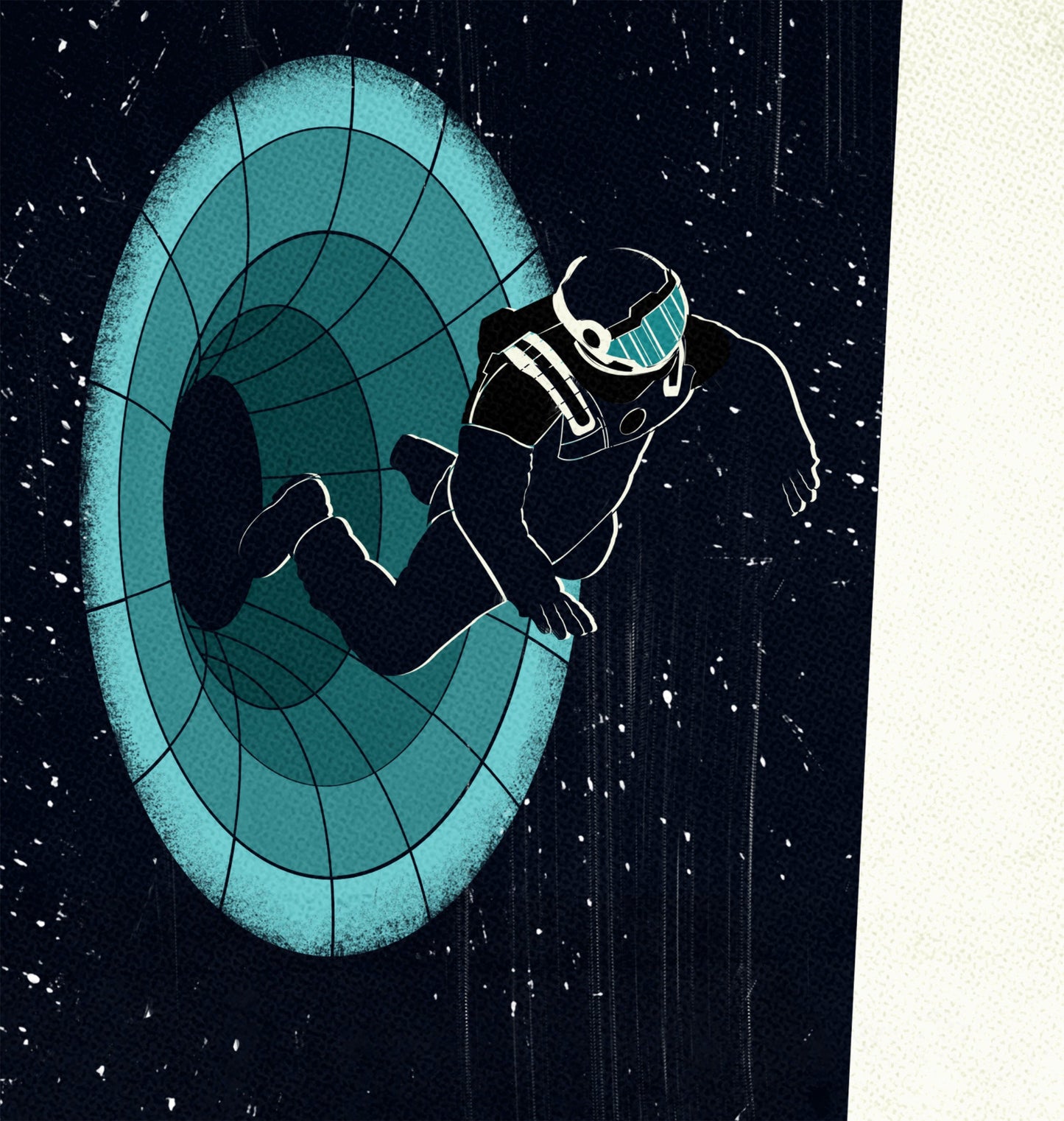 Interstellar Minimal Movie Illustrated Poster