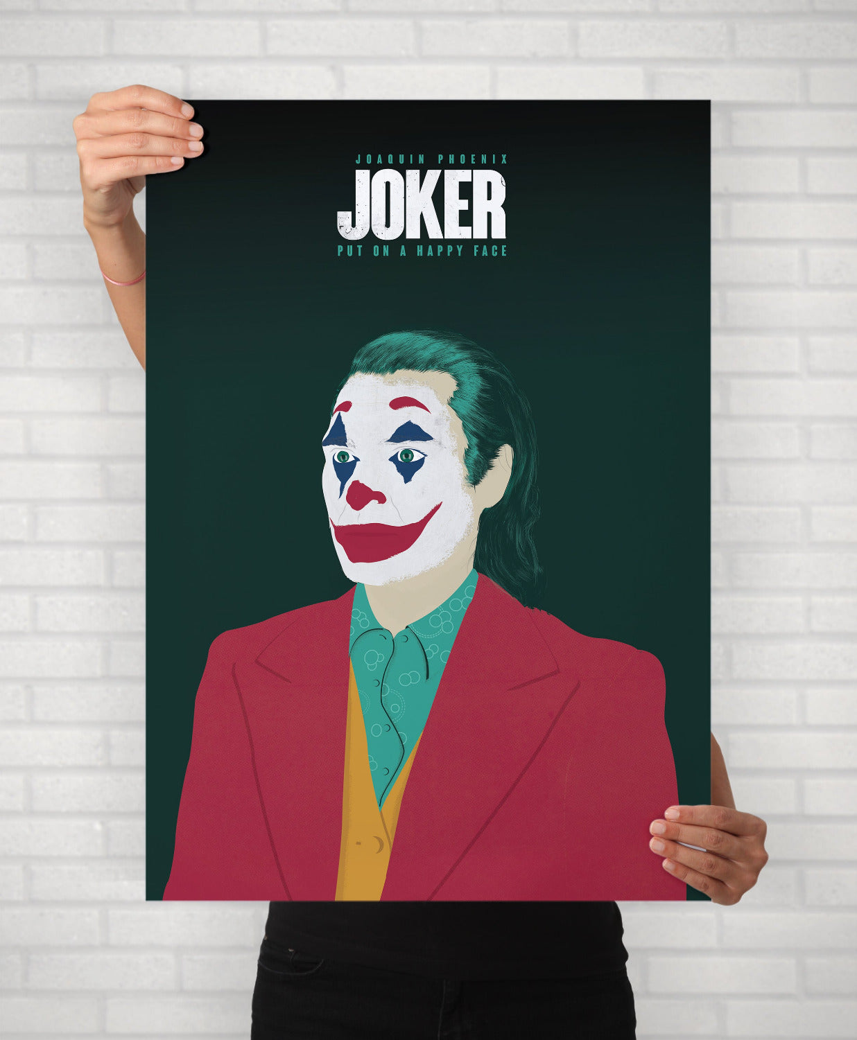 Joker Joaquin Phoenix Minimal Movie Illustrated Poster