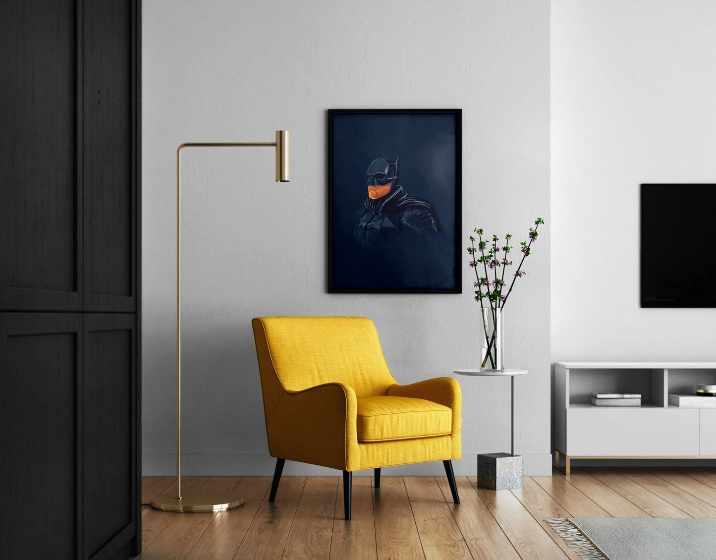 The Batman Poster Minimal Movie Illustrated Print