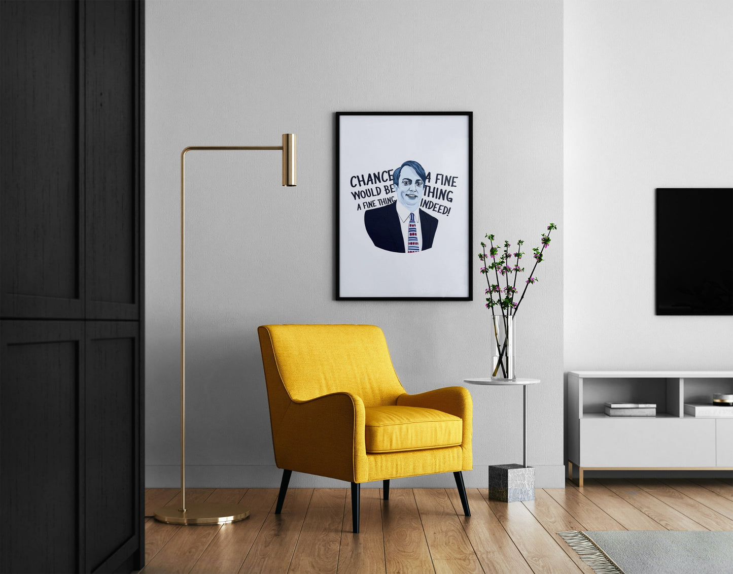 Peep Show Poster Mark Corrigan | Minimal Illustrated Poster | Chance Would Be A Fine Thing Quote