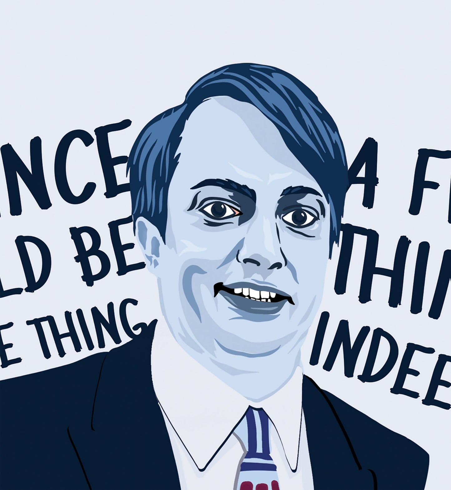 Peep Show Poster Mark Corrigan | Minimal Illustrated Poster | Chance Would Be A Fine Thing Quote