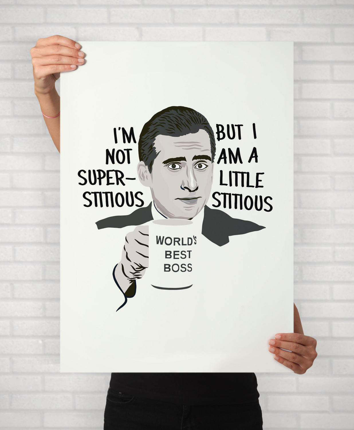 Michael Scott The Office Quote Portrait Minimal Illustrated Poster