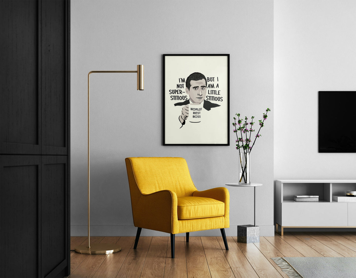 Michael Scott The Office Quote Portrait Minimal Illustrated Poster