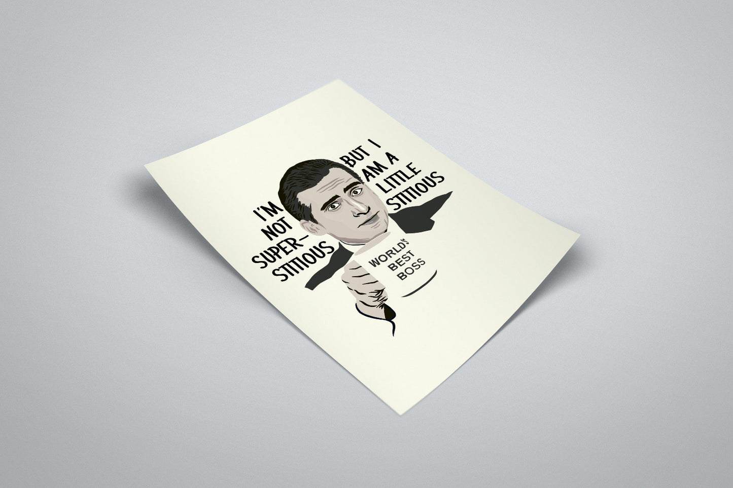Michael Scott The Office Quote Portrait Minimal Illustrated Poster