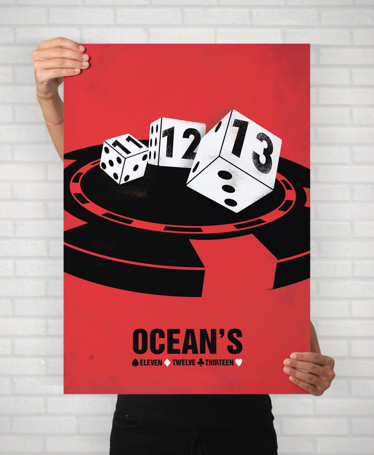 Oceans 11 Trilogy Minimal Movie Illustrated Poster