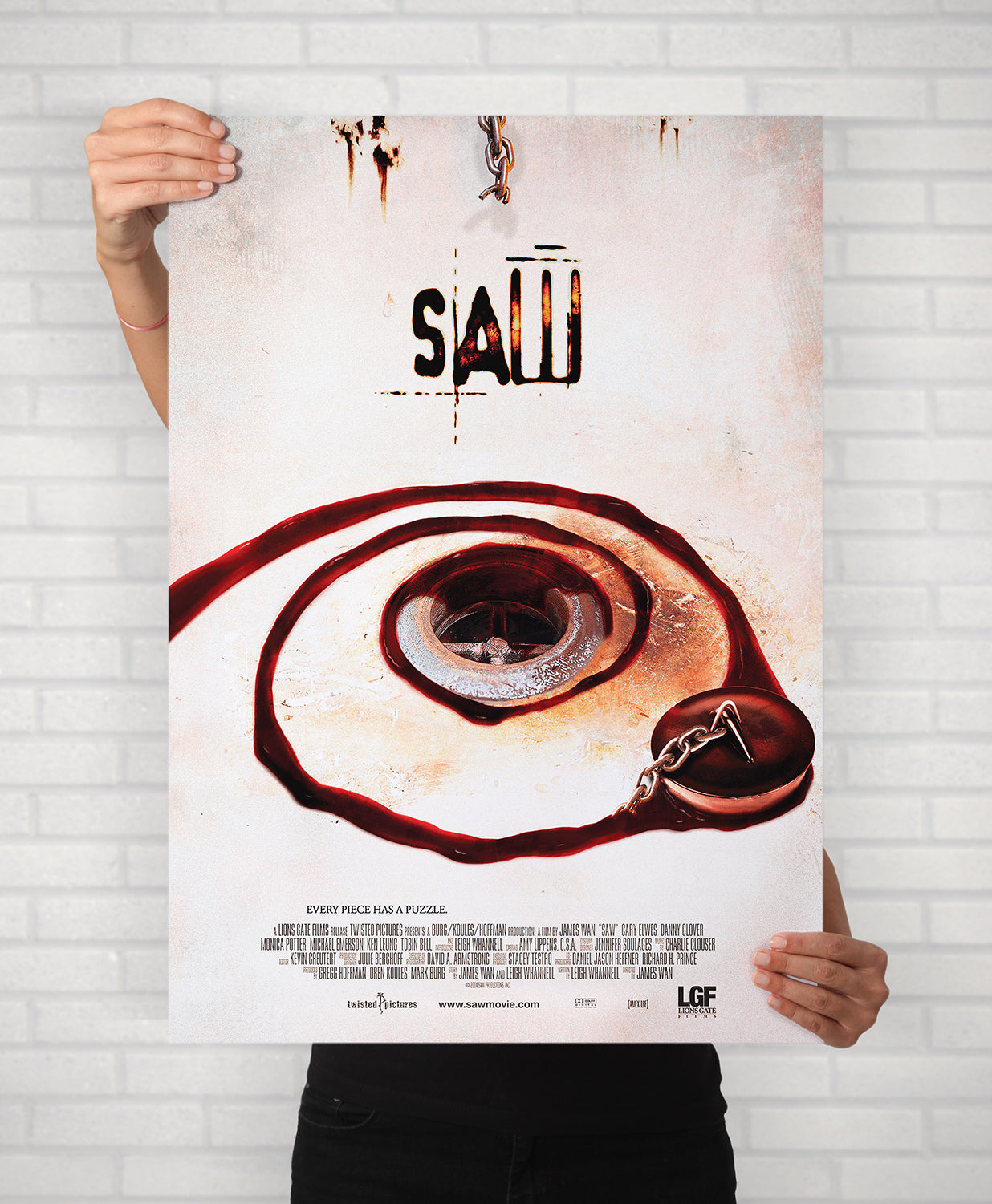 Saw film poster James Wan Horror Movie Alternative Graphic Design Film Poster