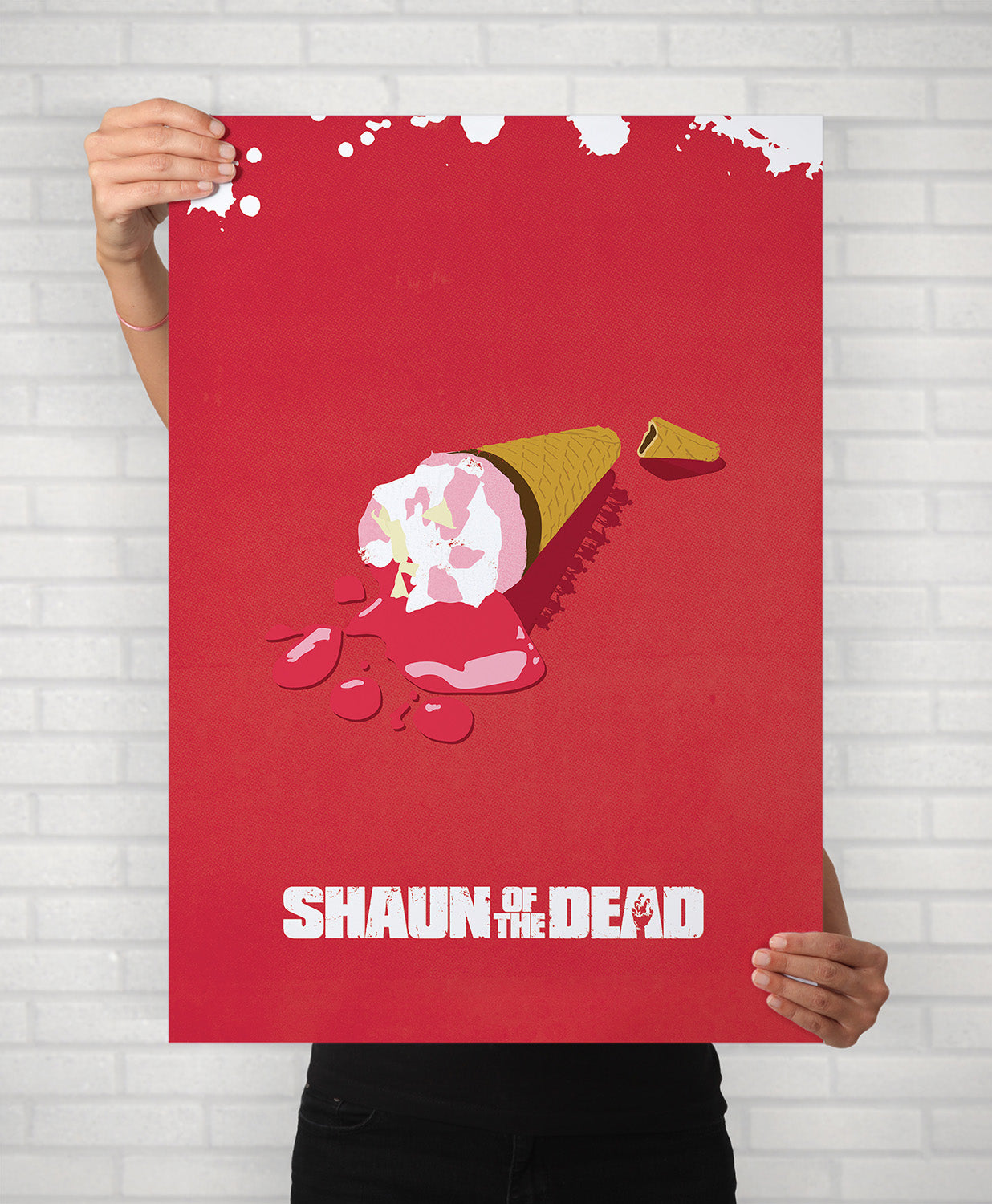 Shaun of the Dead Minimal Movie Illustrated Poster