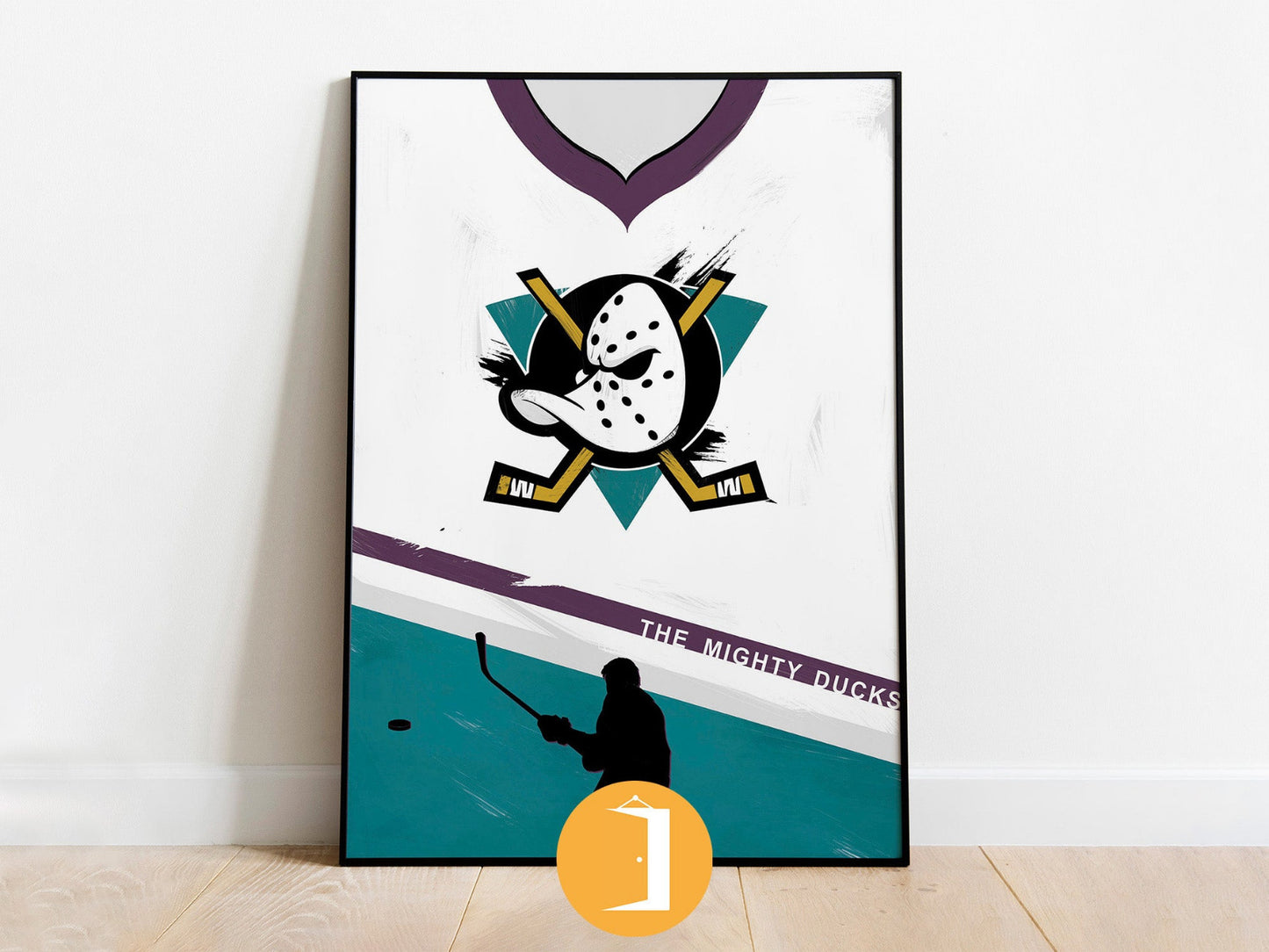 The Mighty Ducks Minimal Movie Illustrated Poster
