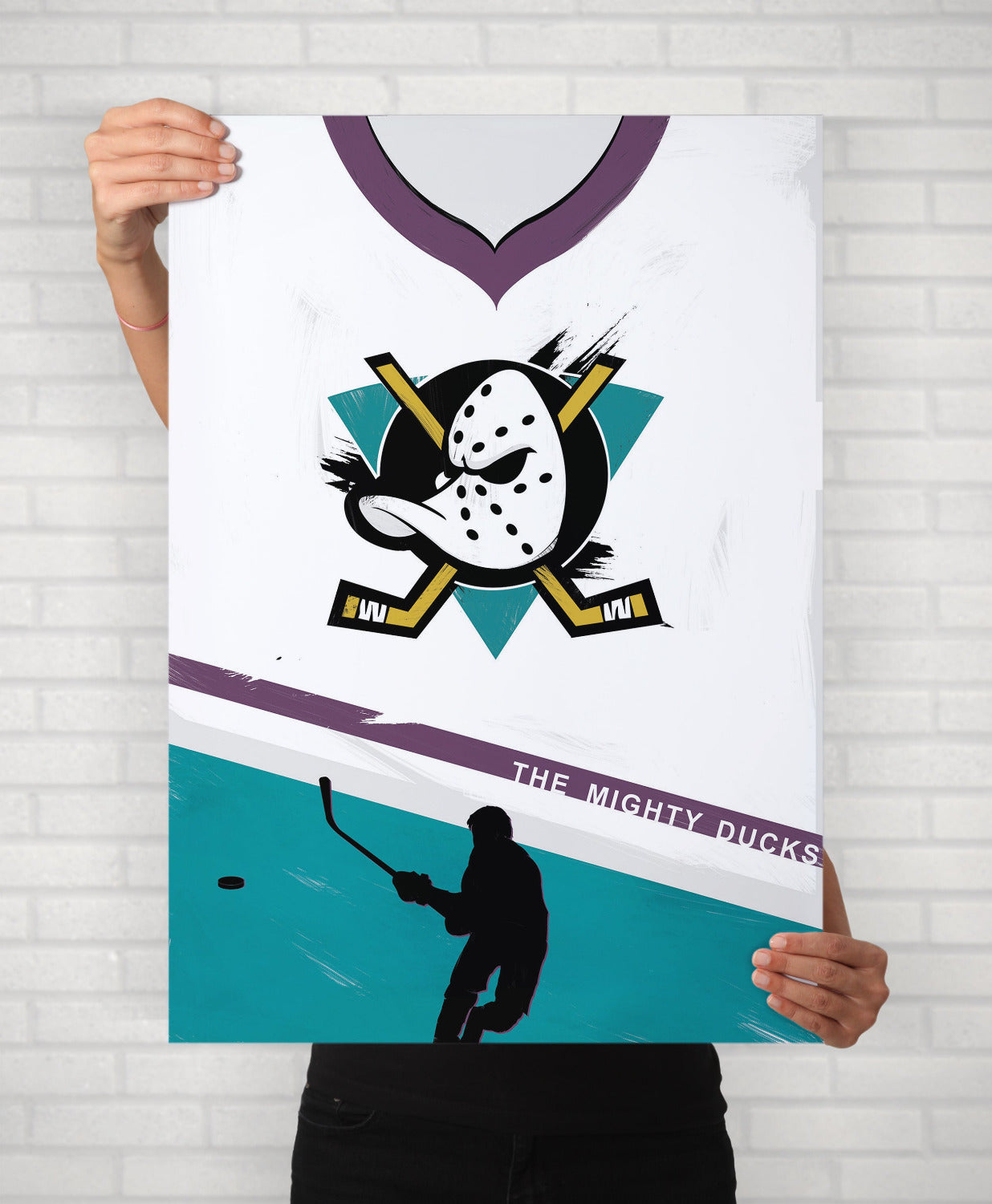 The Mighty Ducks Minimal Movie Illustrated Poster